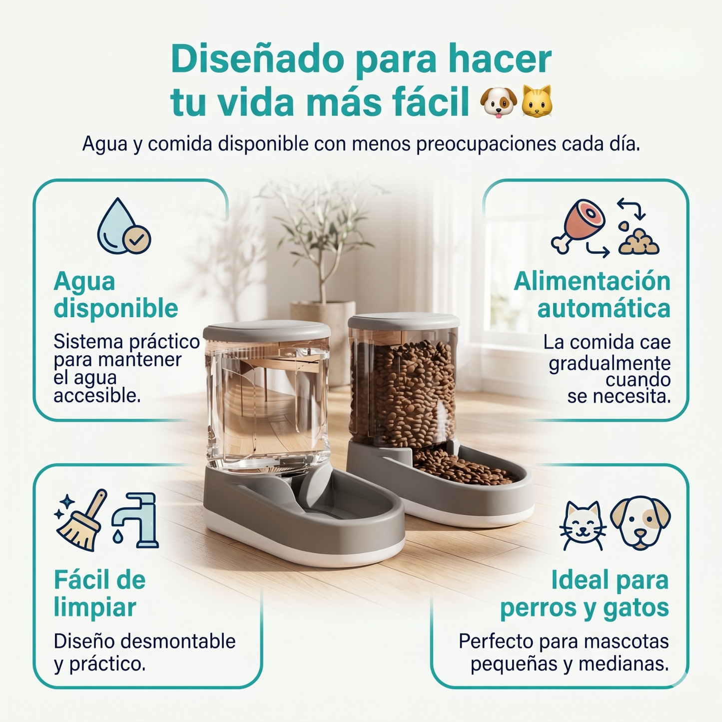 Dispensador Automático para Mascotas | Zenivo