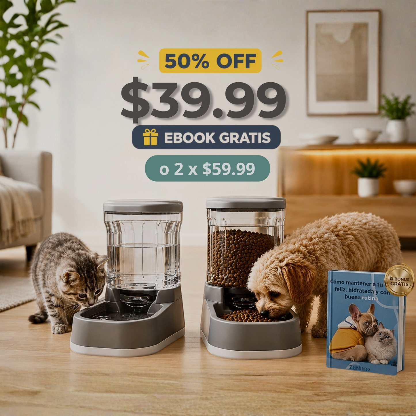 Dispensador Automático para Mascotas | Zenivo